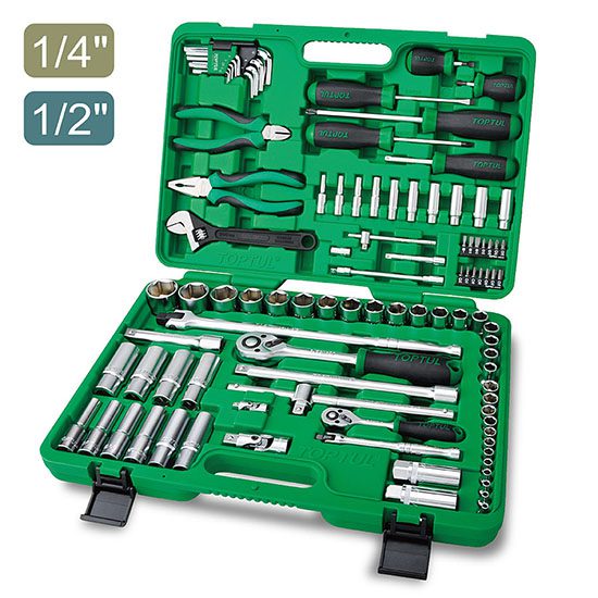جعبه ابزار 97 پارچه پلاستیکی (سبز) تاپ تول – TOPTUL مدل GCAI9701 جعبه ابزار 97 پارچه پلاستیکی (سبز) تاپ تول – TOPTUL مدل GCAI9701