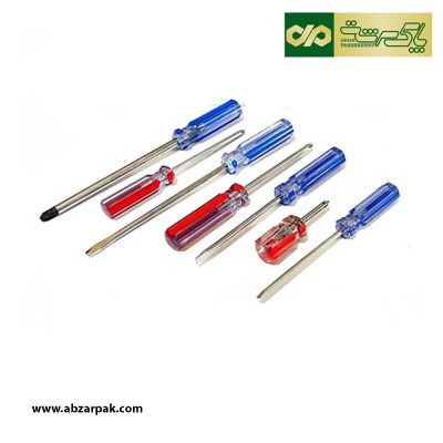 پیچ گوشتی ۷ عددی دسته شیشه ای ماکسیم