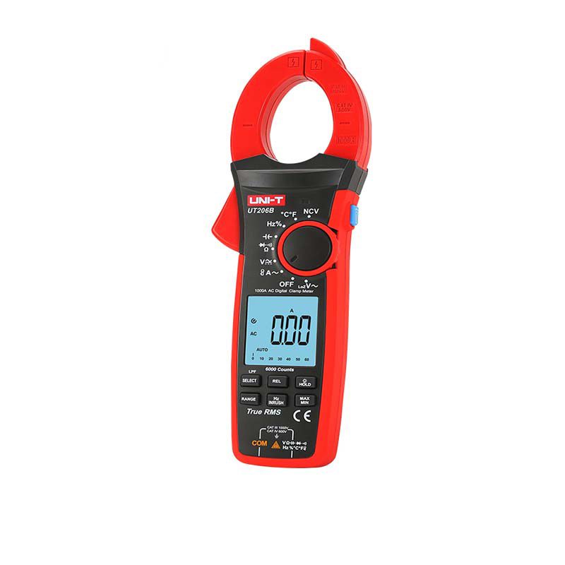آمپرمتر کلمپی 1000 آمپر True RMS یونیتی مدل UNI-T UT206B آمپرمتر کلمپی 1000 آمپر True RMS یونیتی مدل UNI-T UT206B