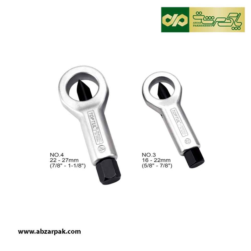 کیت 4 عددی مهره بر (شکن) 9 تا 27 میلیمتر تاپ تول TOPTUL مدل GAAI0402