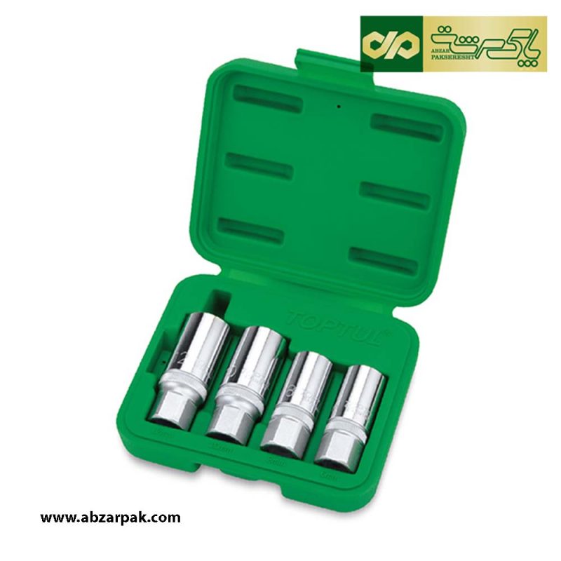 کیت 4 عددی باز کننده پیچ های دوسر رزوه درایو 1.2 اینچ تاپ تول TOPTUL مدل GAAI0401