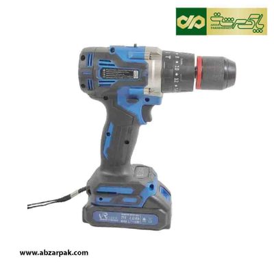 دریل شارژی چکشی 21 ولت دو باطری براشلس ویوارکس مدل VR2102V-22BL