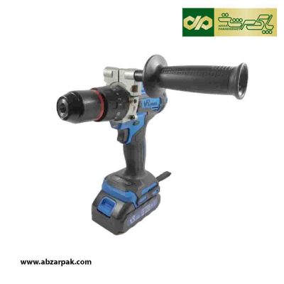 دریل شارژی چکشی 21 ولت دو باطری براشلس ویوارکس مدل VR2102V-22BL