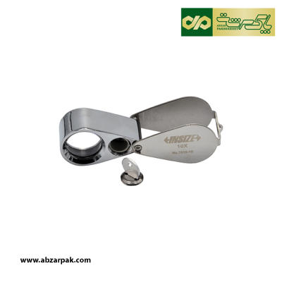 ذره بین تاشو جیبی 10Xچراغ دار اینسایز INSIZE مدل 7515-10