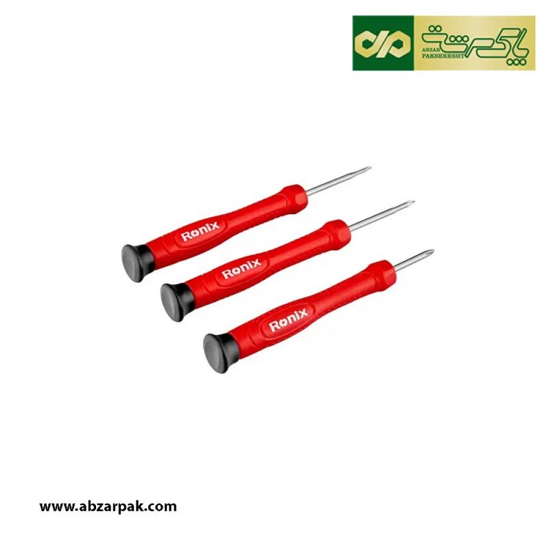 ست 6 عددی پیچ گوشتی ساعتی دسته پلاستیکی رونیکس مدل RH-2712