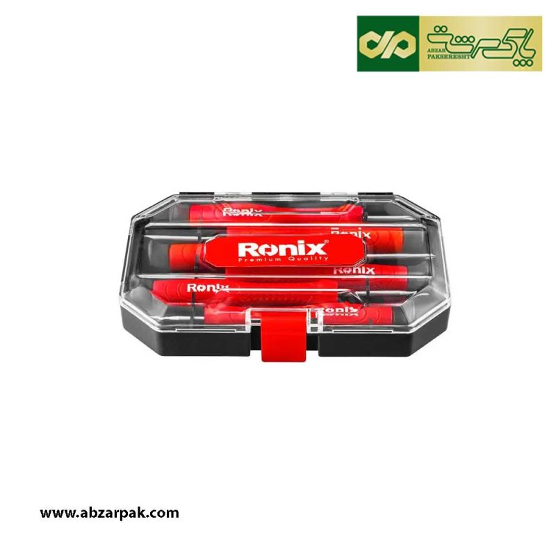 ست 6 عددی پیچ گوشتی ساعتی دسته پلاستیکی رونیکس مدل RH-2712