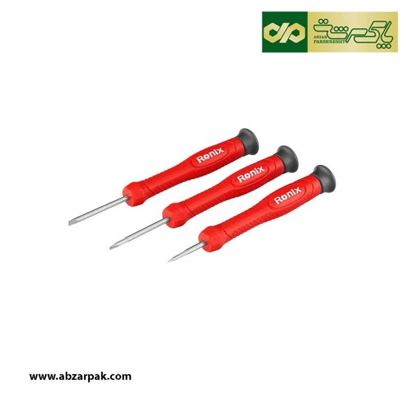 ست 6 عددی پیچ گوشتی ساعتی دسته پلاستیکی رونیکس مدل RH-2712