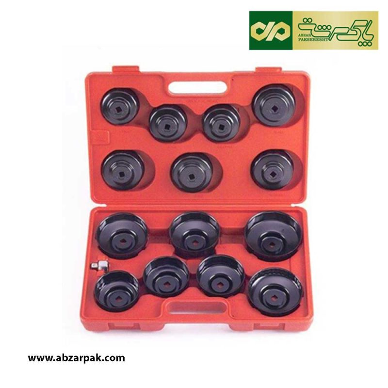 مجموعه 15 عددی آچار فیلتر روغن کاسه ای تاپکس TOPEX