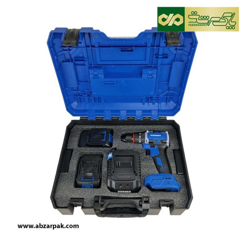 دریل شارژی 20 ولت براشلس ویوارکس VIVAREX مدل VR2010-BLX