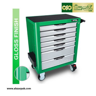 جعبه ابزار 7 کشو چرخ دار 275 پارچه تاپ تول TOPTUL مدل GCAJ275E