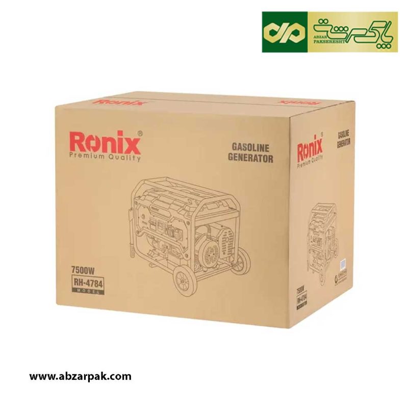 ژنراتور بنزینی 7500 وات رونیکس RONIX مدل RH-4784