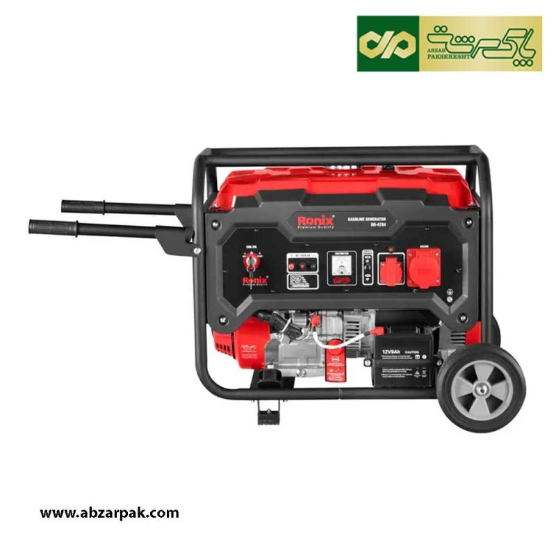 ژنراتور بنزینی 7500 وات رونیکس RONIX مدل RH-4784