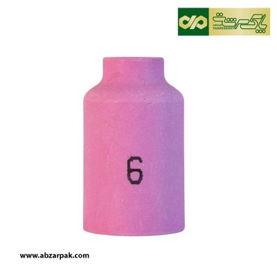 سرامیک گاز لنز تورچ جوشکاری آرگون سایز 6