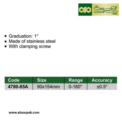 زاویه سنج فلزی اینسایز مدل 4780-85A