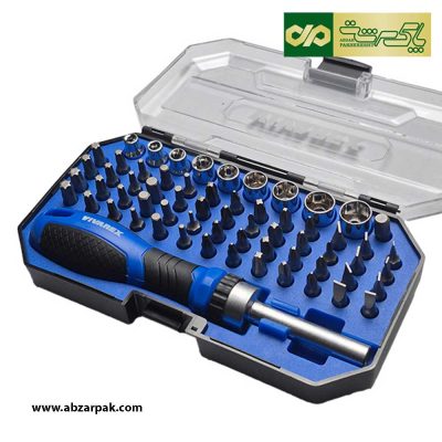 مجموعه 63 عددی پیچ گوشتی ، بیت و بکس درایو 14 اینچ ویوارکس VIVAREX مدل VR6365-SD