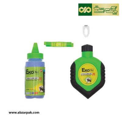 چاک لاین 30 متری با پودر و آب تراز اکو مدل ECL-002