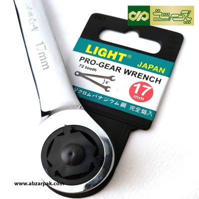 آچار یکسر جغجغه بدون ضامن سایز 17 میلی متر لایت LIGHT