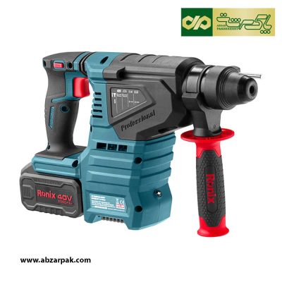 کیت بتن‌کن شارژی براش‌لس 40 ولت 2.4 ژول 28 میلی‌متری رونیکس RONIX مدل 8910-407