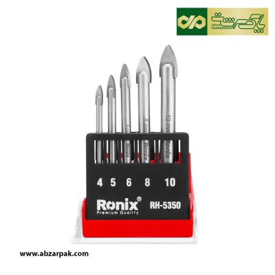 ست مته شیشه 5 عددی رونیکس RONIX مدل RH-5350