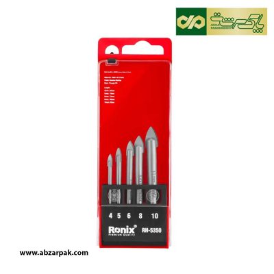 ست مته شیشه 5 عددی رونیکس RONIX مدل RH-5350
