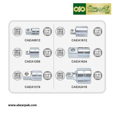 جعبه تبدیل (آداپتور) 6 پارچه ترکیبی بکس تاپ تول TOPTUL مدل GAAI0606