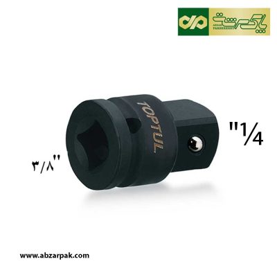 تبدیل 3/8 به 1/4 اینچ مشکی تاپ تول TOPTUL کد KACA1208