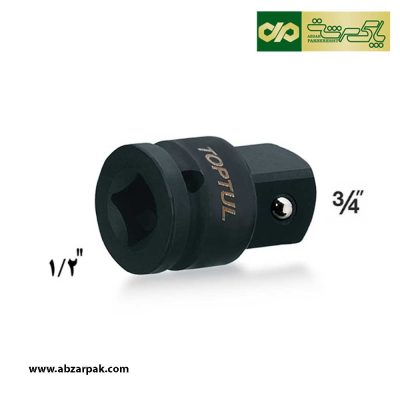 تبدیل 1/2 به 3/4 اینچ مشکی تاپ تول TOPTUL کد KACA1624