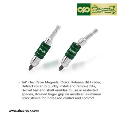 مجموعه 31 عددی سری نوک پیچ گوشتی جور ، با رابط بیت گیر 1/4 اینچ لغلغه ای تاپ تول TOPTUL مدل GABW3101