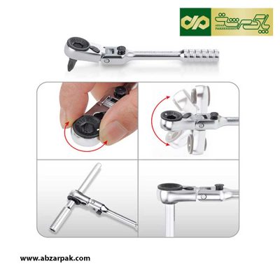 جعبه بکس و بیت 1/4 اینچ 45 پارچه تاپ تول TOPTUL کد GADW4501