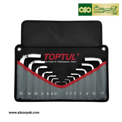مجموعه 14 عددی آچار آلن شش گوش کوتاه کیفی تاپ تول TOPTULمدل GPAQ1401