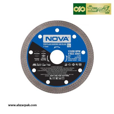 صفحه برش سرامیک و پرسلان بر مینی 115 میلیمتر نووا NOVA مدل 2751