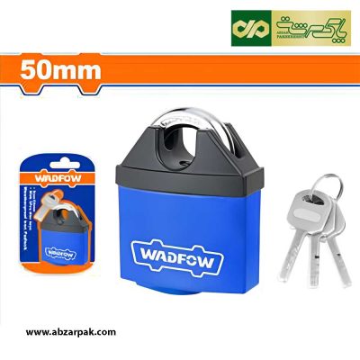 قفل آویز 50 میلیمتر برنجی ضد آب گارد دار وادفو WADFOW مدل WPDW450