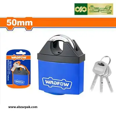 قفل آویز 50 میلیمتر برنجی ضد آب گارد دار وادفو WADFOW مدل WPDW450