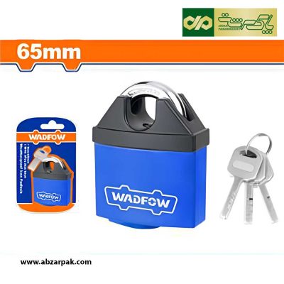 قفل آویز 65 میلیمتر برنجی ضد آب گارد دار وادفو WADFOW مدل WPDW465